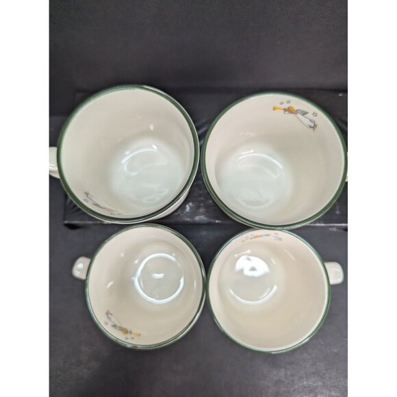 Pfaltzgraff Snow Village Set of 4 Coffee Tea Hot Chocolate Mugs 10 Oz - Picture 6 of 8